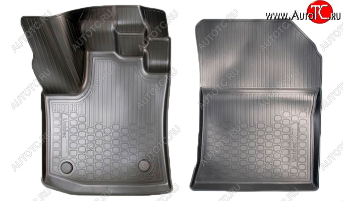 1 499 р. Коврики салонные Noplast (3D, передние)  Renault Dokker (2012-2025) (Черные)  с доставкой в г. Керчь