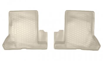 Коврики салонные Noplast (3D, 2 ряд) Renault Dokker (2012-2025) (Бежевые)