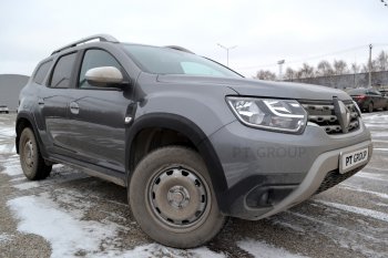 6 959 р. Защитные накладки на арки Petroil Tuning Renault Duster HM рестайлинг (2021-2024) (Текстурная поверхность (шагрень))  с доставкой в г. Керчь. Увеличить фотографию 2