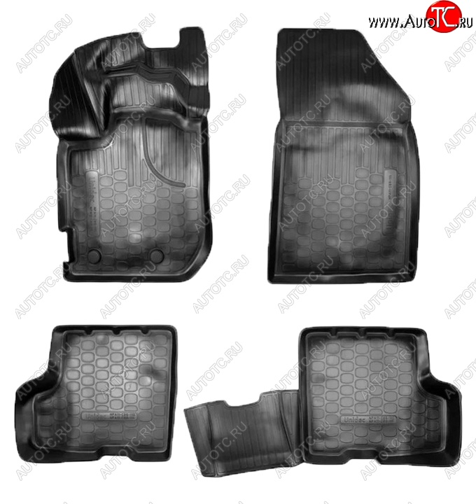 2 299 р. Коврики салонные Noplast (3D, без ящика под сидением)  Renault Duster  HM (2021-2024) рестайлинг (Черные)  с доставкой в г. Керчь