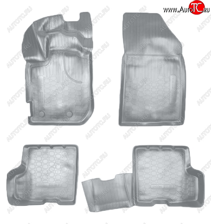 2 999 р. Коврики салонные Noplast (3D, без ящика под сидением)  Renault Duster  HM (2021-2024) рестайлинг (Серые)  с доставкой в г. Керчь