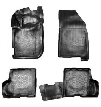 Коврики салонные Noplast (3D, с ящиком под сидением) Renault Duster HM рестайлинг (2021-2024)