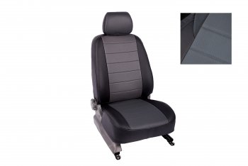 Чехлы для сидений Seintex (экокожа, LifeStyle, 40/60) Renault Duster  HM (2021-2024) рестайлинг (Черный, вставка серая)