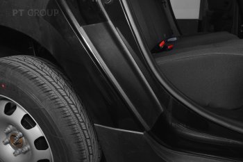 1 059 р. Пороги накладки дверей Petroil Tuning (арочная часть) Renault Duster HM рестайлинг (2021-2024) (Текстурная поверхность (шагрень))  с доставкой в г. Керчь. Увеличить фотографию 2