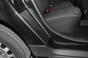1 059 р. Пороги накладки дверей Petroil Tuning (арочная часть) Renault Duster HM рестайлинг (2021-2024) (Текстурная поверхность (шагрень))  с доставкой в г. Керчь. Увеличить фотографию 3