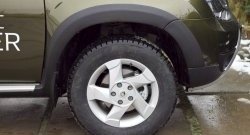 7 749 р. Накладки на колёсные арки RA  Renault Duster  HS (2015-2021) рестайлинг (Неокрашенные)  с доставкой в г. Керчь. Увеличить фотографию 3