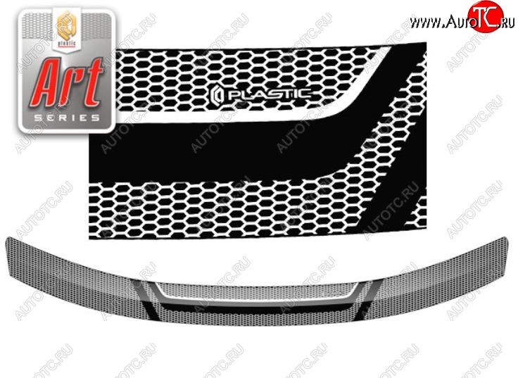 2 159 р. Дефлектор капота CA-Plastiс  Renault Duster  HS (2015-2021) рестайлинг (серия Art графит)  с доставкой в г. Керчь