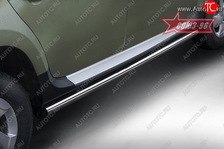 17 549 р. Защита порогов Souz-96 (d60) Renault Duster HS рестайлинг (2015-2021)  с доставкой в г. Керчь