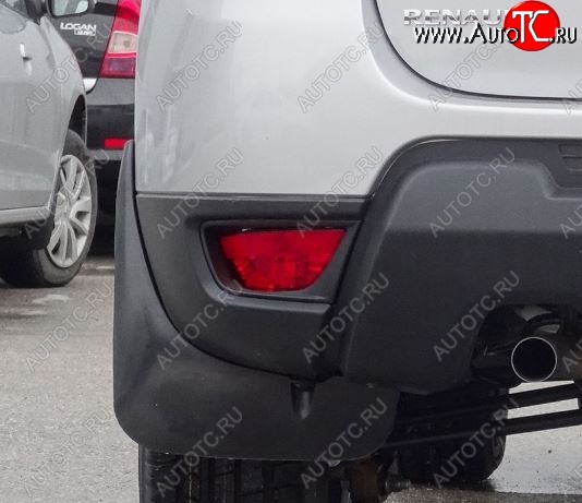 1 669 р. Брызговики Duster-Guard ЗАДНИЕ широкие (2 шт) RENAULT Duster 2016- Renault Duster HS рестайлинг (2015-2021)  с доставкой в г. Керчь