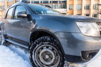 4 099 р. Защитные накладки на арки ArtForm Renault Duster HS рестайлинг (2015-2021) (Поверхность: шагрень)  с доставкой в г. Керчь. Увеличить фотографию 4