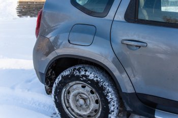 4 099 р. Защитные накладки на арки ArtForm Renault Duster HS рестайлинг (2015-2021) (Поверхность: шагрень)  с доставкой в г. Керчь. Увеличить фотографию 2