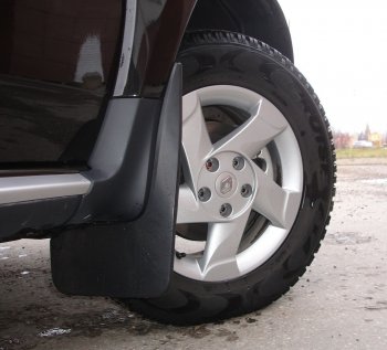 1 809 р. Брызговики Duster-Guard ПЕРЕДНИЕ широкие (2 шт.) RENAULT Duster 2012-2020  Renault Duster HS рестайлинг (2015-2021) (Передние)  с доставкой в г. Керчь. Увеличить фотографию 3