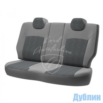 6 349 р. Чехлы для сидений Lord Autofashion Дублин (жаккард, 60/40) Renault Duster HS рестайлинг (2015-2021) (Оникс серый, вставка Сеул серый)  с доставкой в г. Керчь. Увеличить фотографию 5