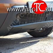3 489 р. Накладка переднего бампера RA  Renault Duster  HS (2010-2015) дорестайлинг (Поверхность шагрень (черная))  с доставкой в г. Керчь