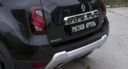2 459 р. Защитная накладка на задний бампер RA  Renault Duster  HS (2010-2021) дорестайлинг, рестайлинг  с доставкой в г. Керчь. Увеличить фотографию 2