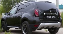 2 459 р. Защитная накладка на задний бампер RA  Renault Duster  HS (2010-2021) дорестайлинг, рестайлинг  с доставкой в г. Керчь. Увеличить фотографию 3