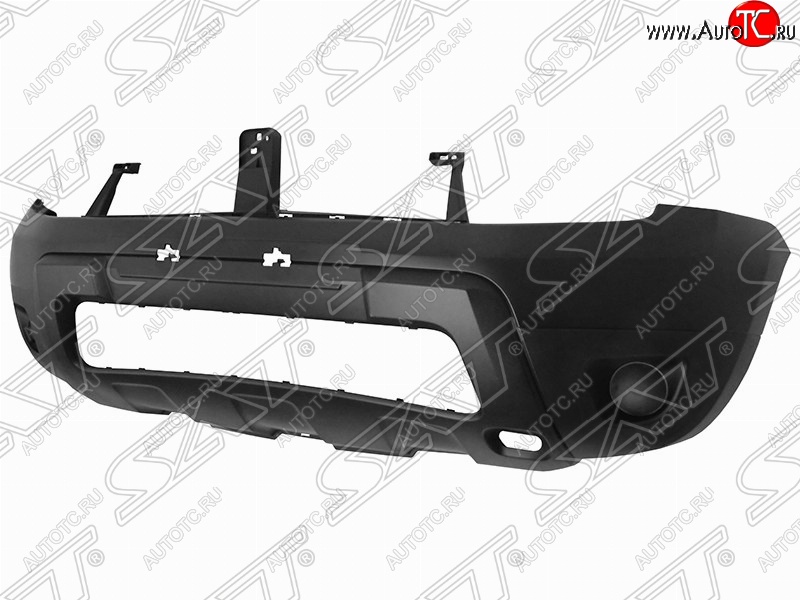 3 399 р. Передний бампер (без ПТФ) SAT  Renault Duster  HS (2010-2015) дорестайлинг (Неокрашенный)  с доставкой в г. Керчь