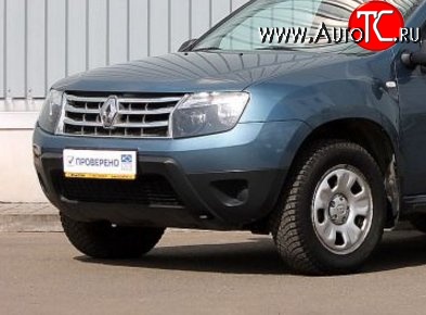 5 999 р. Передний бампер Стандартный (без отверстий под ПТФ) Renault Duster HS дорестайлинг (2010-2015) (Неокрашенный)  с доставкой в г. Керчь