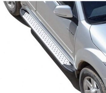 Порожки для ног Бумер (алюминий) Renault Duster HS дорестайлинг (2010-2015)