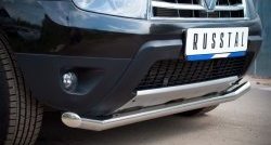 14 499 р. Одинарная защита переднего бампера диаметром 63 мм (4x4) SLITKOFF  Renault Duster  HS (2010-2015) дорестайлинг  с доставкой в г. Керчь. Увеличить фотографию 2