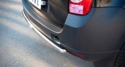 12 849 р. Защита заднего бампера (Ø42 мм, нержавейка, 4х2) SLITKOFF  Renault Duster  HS (2010-2015) дорестайлинг  с доставкой в г. Керчь. Увеличить фотографию 3