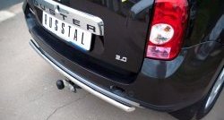 6 399 р. Одинарная защита заднего бампера из трубы диаметром 42 мм (4x4) SLITKOFF  Renault Duster  HS (2010-2015) дорестайлинг  с доставкой в г. Керчь. Увеличить фотографию 3