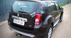 6 399 р. Одинарная защита заднего бампера из трубы диаметром 42 мм (4x4) SLITKOFF  Renault Duster  HS (2010-2015) дорестайлинг  с доставкой в г. Керчь. Увеличить фотографию 4