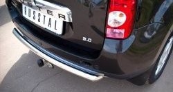 13 549 р. Одинарная защита заднего бампера из трубы диаметром 63 мм (4x4) SLITKOFF  Renault Duster  HS (2010-2015) дорестайлинг  с доставкой в г. Керчь. Увеличить фотографию 3