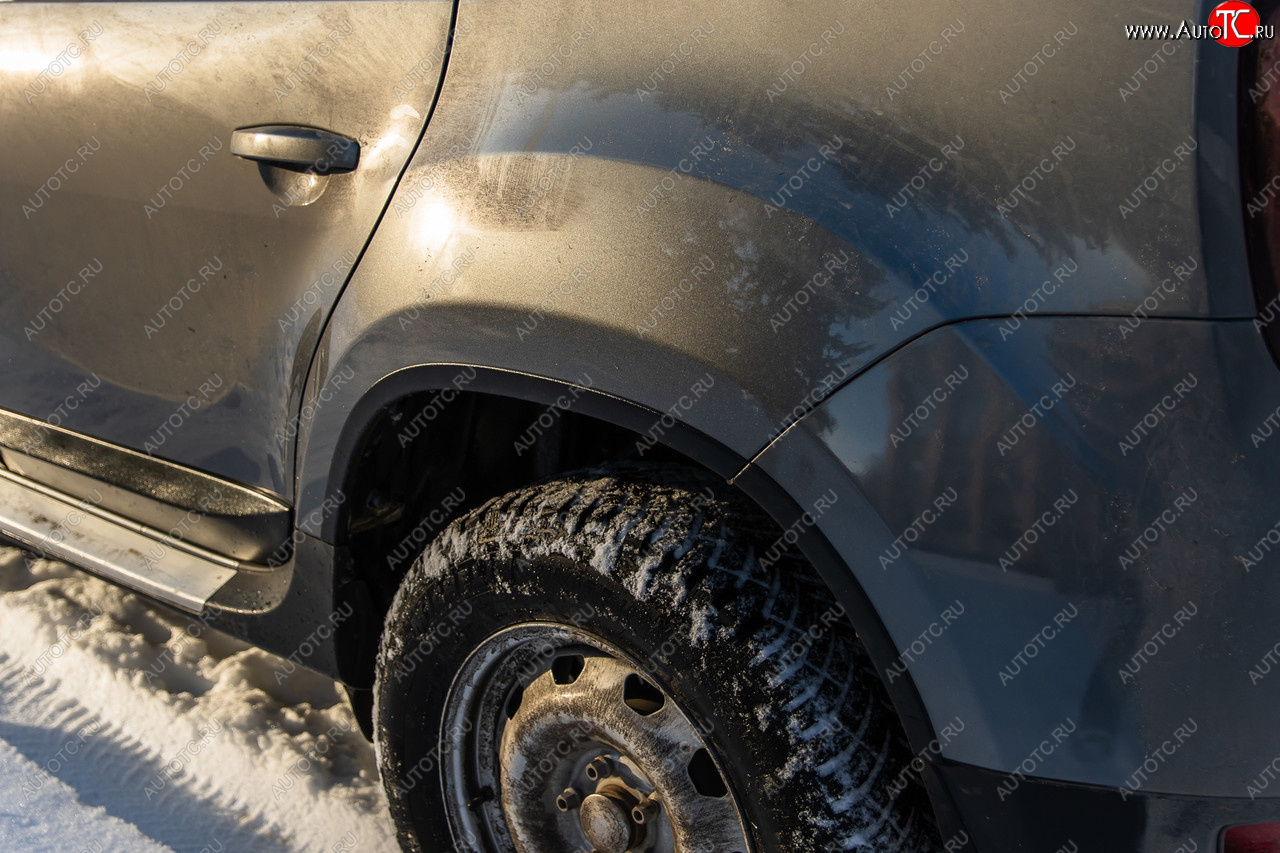 4 099 р. Защитные накладки на арки ArtForm Renault Duster HS дорестайлинг (2010-2015) (Поверхность: шагрень)  с доставкой в г. Керчь