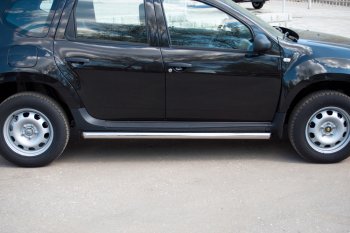 19 549 р. Защита порогов SLITKOFF труба d63  Renault Duster  HS (2010-2015) дорестайлинг  с доставкой в г. Керчь. Увеличить фотографию 2