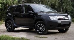7 649 р. Накладки арок RA (комплект)  Renault Duster  HS (2010-2015) дорестайлинг (Поверхность шагрень)  с доставкой в г. Керчь. Увеличить фотографию 2