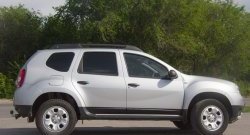 4 069 р. Накладки на двери Petroil Tuning  Renault Duster  HS (2010-2015) дорестайлинг (Тисненый пластик)  с доставкой в г. Керчь. Увеличить фотографию 3