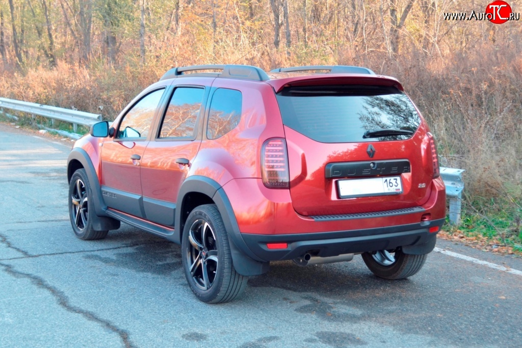1 249 р. Накладка защитная на верх заднего бампера Kart RS DL Renault Duster HS дорестайлинг (2010-2015)  с доставкой в г. Керчь