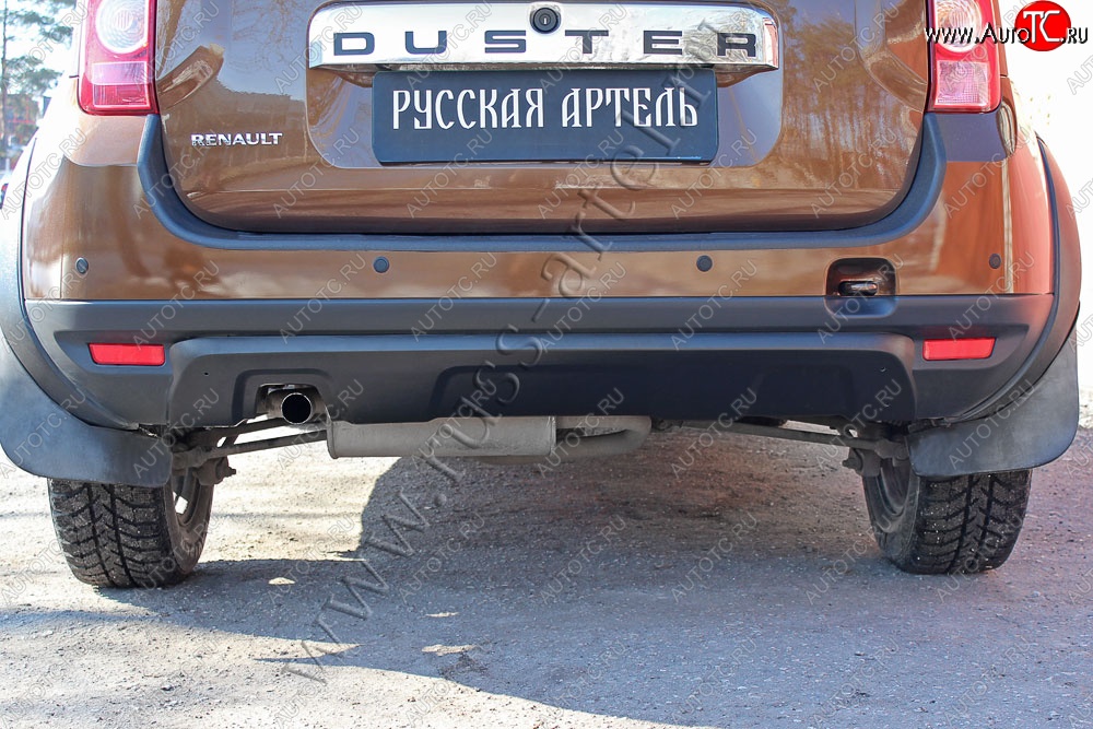 6 849 р. Диффузор заднего бампера RA  Renault Duster  HS (2010-2015) дорестайлинг (Поверхность шагрень (черная))  с доставкой в г. Керчь