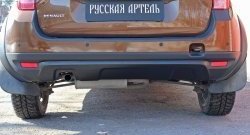 4 999 р. Накладка на задний бампер RA  Renault Duster  HS (2010-2015) дорестайлинг (Поверхность шагрень (серый металлик))  с доставкой в г. Керчь. Увеличить фотографию 5