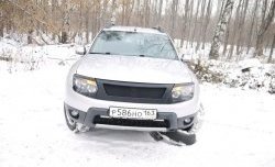 4 599 р. Решётка радиатора DM-Style Renault Duster HS дорестайлинг (2010-2015) (Без сетки, Неокрашенная глянец (под окраску))  с доставкой в г. Керчь. Увеличить фотографию 3