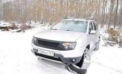 4 599 р. Решётка радиатора DM-Style Renault Duster HS дорестайлинг (2010-2015) (Без сетки, Неокрашенная глянец (под окраску))  с доставкой в г. Керчь. Увеличить фотографию 4