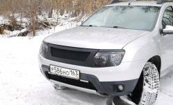 4 599 р. Решётка радиатора DM-Style Renault Duster HS дорестайлинг (2010-2015) (Без сетки, Неокрашенная глянец (под окраску))  с доставкой в г. Керчь. Увеличить фотографию 2