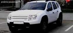 4 599 р. Решётка радиатора Next №1 Renault Duster HS дорестайлинг (2010-2015) (Неокрашенная)  с доставкой в г. Керчь. Увеличить фотографию 2