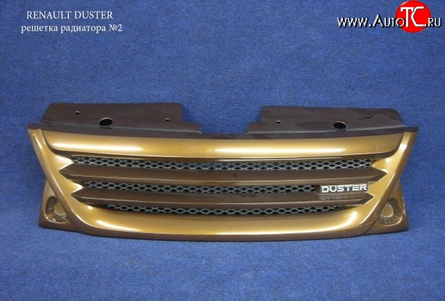 4 399 р. Решётка радиатора Next №2 Renault Duster HS дорестайлинг (2010-2015) (Неокрашенная)  с доставкой в г. Керчь