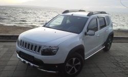 3 299 р. Решётка радиатора Sport Renault Duster HS рестайлинг (2015-2021) (Неокрашенная)  с доставкой в г. Керчь. Увеличить фотографию 2