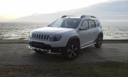 3 299 р. Решётка радиатора Sport Renault Duster HS рестайлинг (2015-2021) (Неокрашенная)  с доставкой в г. Керчь. Увеличить фотографию 3