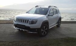 3 299 р. Решётка радиатора Sport Renault Duster HS рестайлинг (2015-2021) (Неокрашенная)  с доставкой в г. Керчь. Увеличить фотографию 4