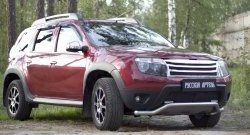 2 199 р. Защитная сетка решетки переднего бампера (c дхо и обвесом) РА  Renault Duster  HS (2010-2015) дорестайлинг  с доставкой в г. Керчь. Увеличить фотографию 3