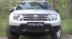 2 249 р. Защитная сетка решетки переднего бампера (с дхо без обвеса) РА  Renault Duster  HS (2010-2015) дорестайлинг  с доставкой в г. Керчь. Увеличить фотографию 3
