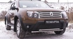 1 239 р. Зимняя заглушка решетки переднего бампера (без дхо и без обвеса) РА  Renault Duster  HS (2010-2015) дорестайлинг  с доставкой в г. Керчь. Увеличить фотографию 3