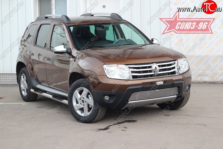5 399 р. Декоративный элемент воздухозаборника Souz-96 (d10) Renault Duster HS дорестайлинг (2010-2015) (Для машин без ДХО)  с доставкой в г. Керчь