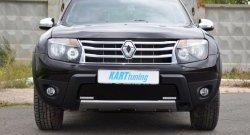 1 049 р. Заглушка в воздухозаборник бампера Kart RS Renault Duster HS дорестайлинг (2010-2015) (Заглушка под ДХО снизу, Тисненные)  с доставкой в г. Керчь. Увеличить фотографию 4