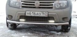 Одинарная защита переднего бампера из трубы диаметром 63.5 мм Металл Дизайн Renault Duster  HS (2010-2015) дорестайлинг