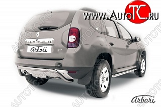 18 399 р. Защита заднего бампера Arbori Renault Duster HS дорестайлинг (2010-2015) с доставкой в г. Керчь Увеличить фотографию 1 18 399 р. Защита заднего бампера Arbori Renault Duster HS дорестайлинг (2010-2015) с доставкой в г. Керчь